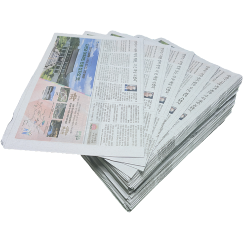 깨끗한 신문지 택배포장 완충재 이삿짐포장 포장지 캠핑용, 3KG, 1개
