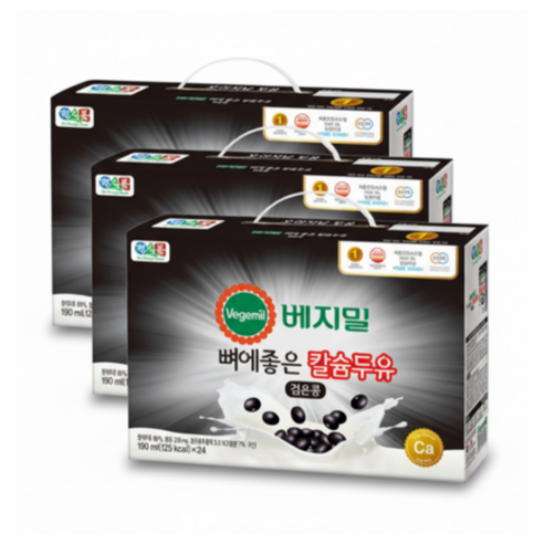 베지밀 뼈에좋은 칼슘두유 검은콩 깨 쌀