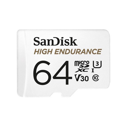 샌디스크 블랙박스 마이크로 SD 메모리 카드 SDSDQQ, 64GB, 1개