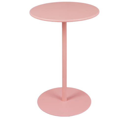 메블르 철제 테이블 거실 보조 협탁 쇼파 사이드 테이블 원형 40cm, 핑크