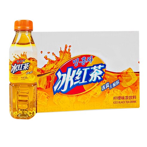중국음료 빙홍차 아이스티, 1박스, 500ml
