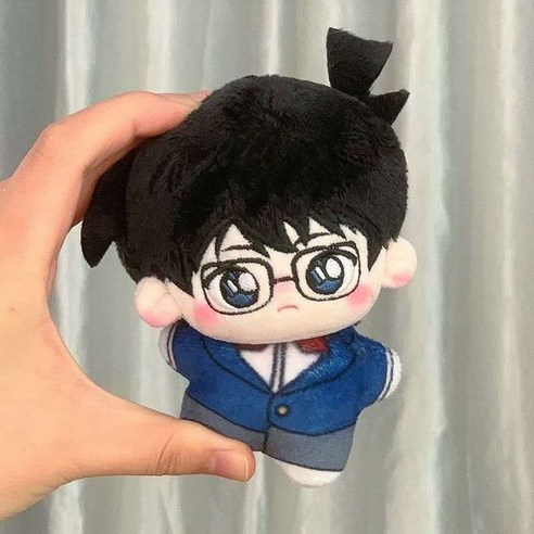 명탐정 코난 인형 키링 에도가와 코난 캐릭터 봉제 키홀더, 1개, 10cm 1개, 10cm