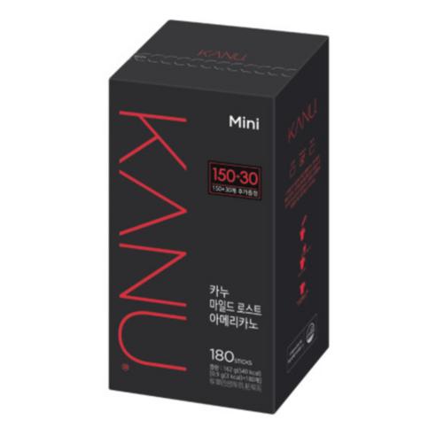 카누 콜롬비아 블렌드 마일드 로스트 아메리카노 원두커피믹스, 900mg, 180개입, 1개