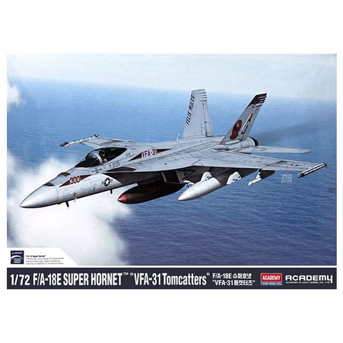 아카데미과학 1:72 F/A-18E 슈퍼호넷 VFA-31 톰캣터즈 프라모델 12595, 1개
