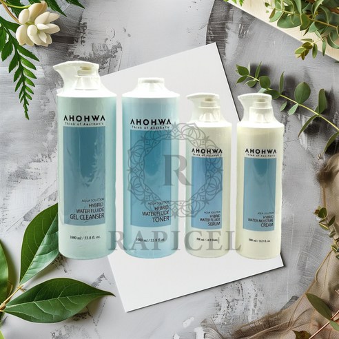 아오와 하이브리드 워터 플루이드 젤 클렌저 1000ml 병의원마스크팩5장 샘플 이미지 3