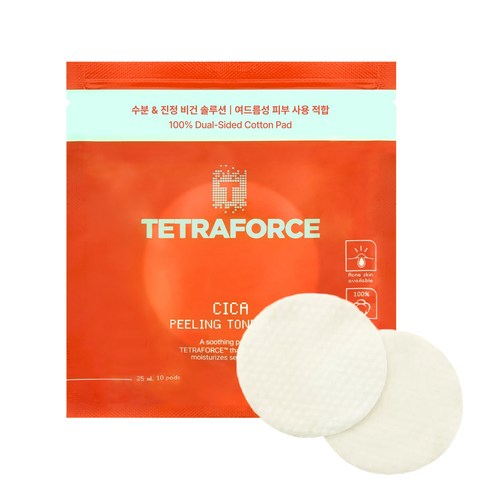 Teteura Packets Seu Sika Peeling Toner Paedeu So Package Portable Gakjil Care , 1 Pack , 10 Sheets Pack (테트라포스 시카 필링 토너패드 소포장 휴대용 각질케어, 1개, 10매입)