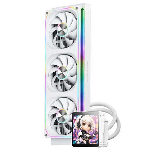다크플래쉬 WAVE DV360S MAX ARGB 디스플레이 화이트, 1개, WHITE