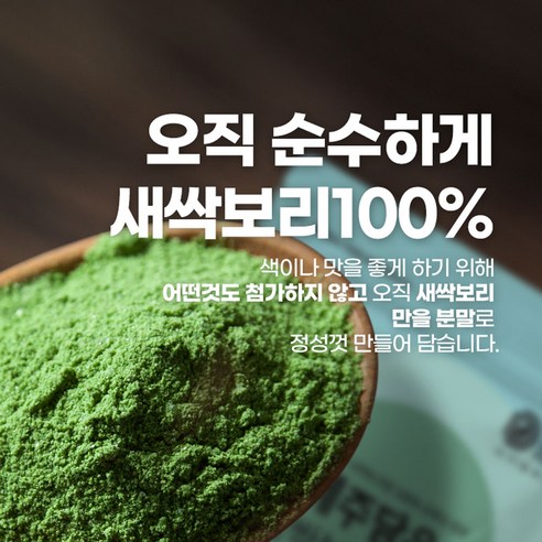 제주 새싹보리 분말 HACCP 인증 국산 어린 새싹 보리 잎 보리새싹 가루 대용량 500g, 1개 이미지 4
