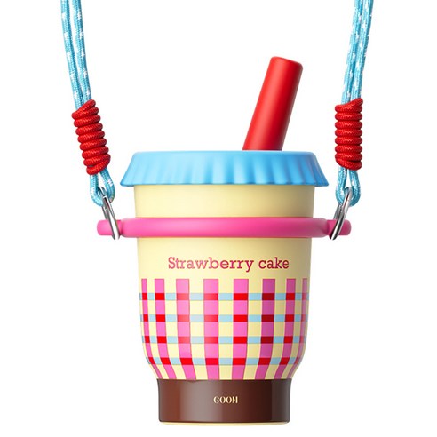 굼 요요 시리즈 휴대용 스테인리스 듀얼 드링크 보온보냉 텀블러, 1개, 410ml, 핑크 베리