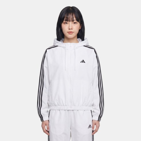 아디다스 바람막이 여성 세미크롭 윈드브레이커