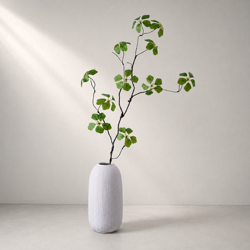 에버플라워 엔카이셔스 조화 가지 85cm 인테리어 인조꽃, 그린, 1개