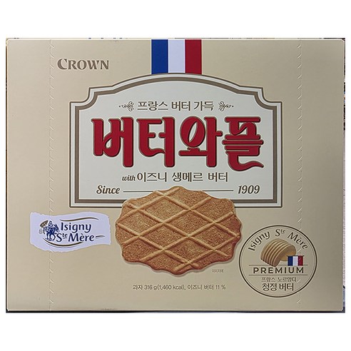 버터와플 이즈니, 1개, 316g