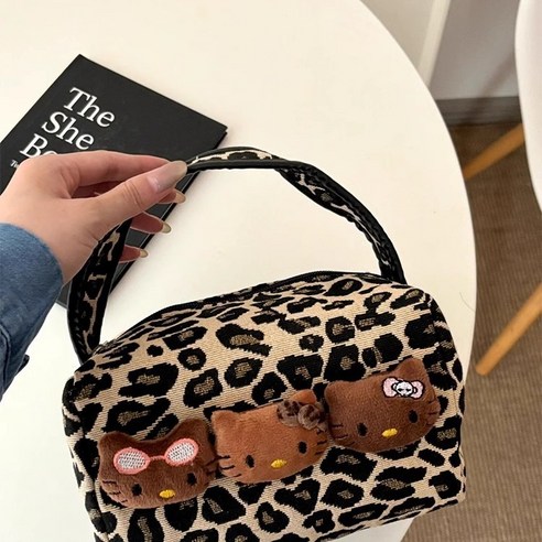 투니스 귀여운 입체 고양이 화장품 파우치