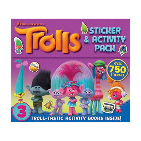 Trolls Sticker & Activity Pack - 영어일반 | 쿠팡