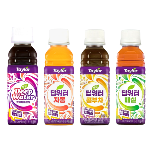 테일러팜스 딥워터 푸룬+자몽+콤부차+매실 4종세트