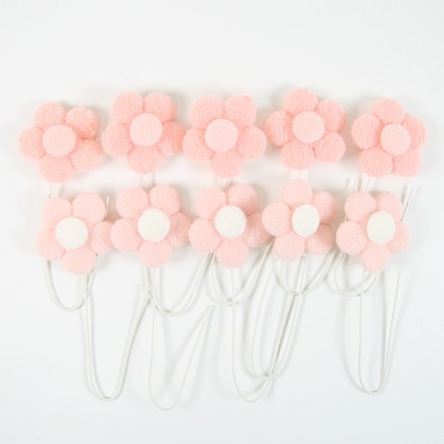 DIY 꽃다발재료 양모꽃 10송이, 10개, 핑크
