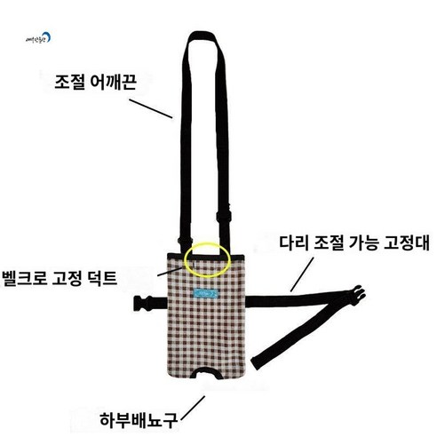 장루주머니 소변 장루백 주머니 방수가방 배액관, 사각브라운 화이트 ..., 1개 - 유린백/소변백 | 쿠팡