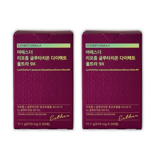 에스더포뮬러 여에스더 리포좀 글루타치온 다이렉트 울트라 9X, 11.1g, 2개