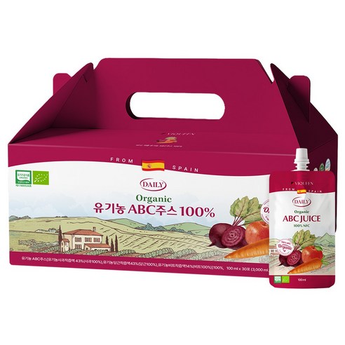 바이퀸 유기농 ABC주스 100% NFC착즙주스 맛있게 먹은 솔직 후기 - 상품 이미지 1