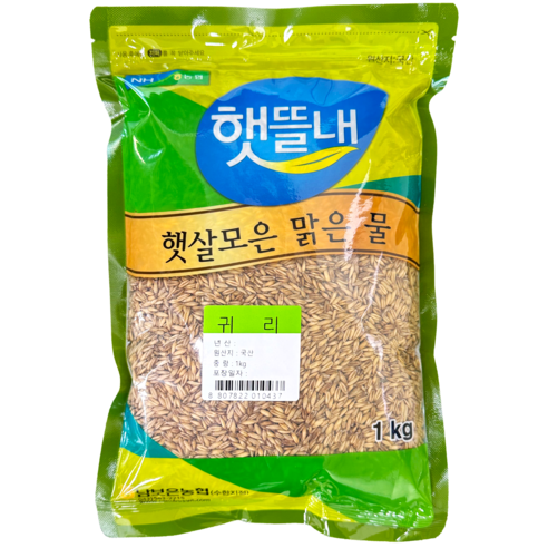 농협 보은 햇뜰내 귀리, 1kg, 1개