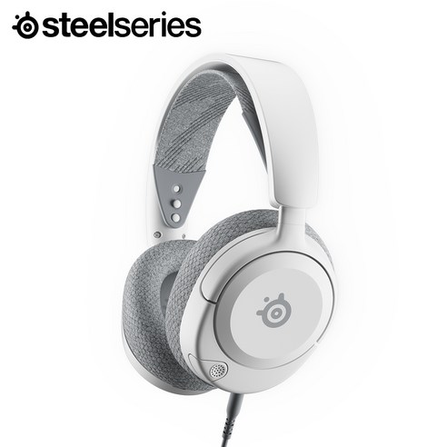 스틸시리즈 Arctis Nova 1 유선 게이밍 헤드셋 화이트 / 공식 판매점, White, ST-61607