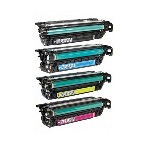 HP 프린터 ColorLaserJet CP5525xh 호환토너 재생토너 검정 컬러392857 필터테크, 노랑 CE272A