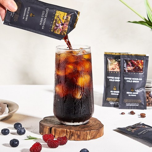 (한팩 40ML) 커피농가 더치커피 파우치 에티오피아 예가체프 총2리터