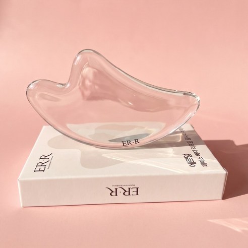 에르알 페이스 바디 리프팅 괄사 마사지기, 투명, 1개