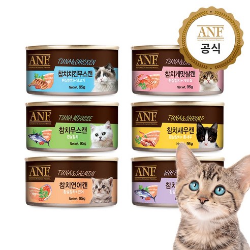 ANF 고양이캔 85g 고양이간식캔, 참치새우, 95g, 1개