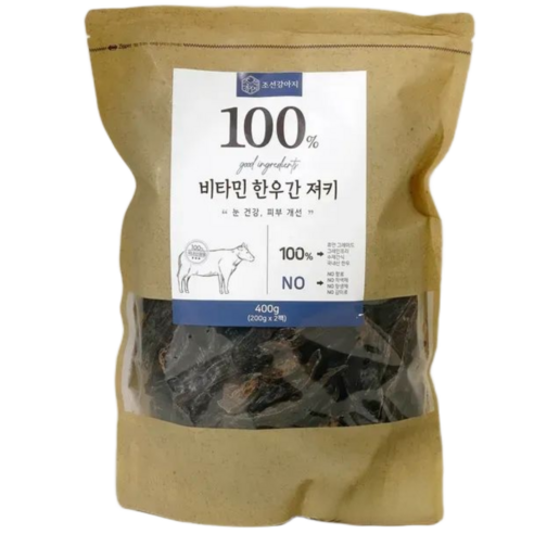 조선강아지 대용량 국산 강아지 수제간식, 비타민 한우간, 400g, 1개