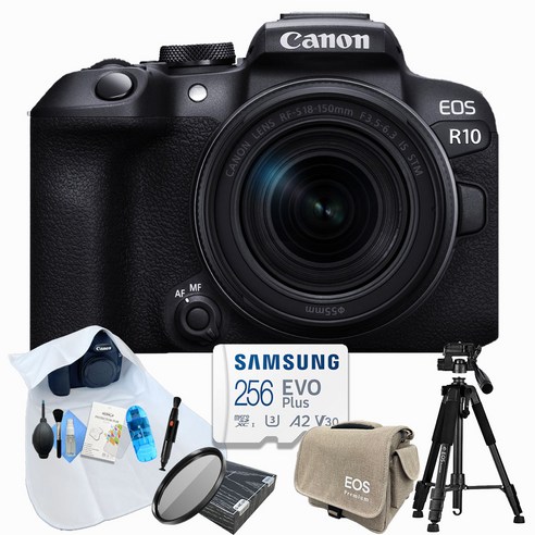 [포토리뷰이벤트] 캐논 EOS R10 + RF-s 18-150mm F3.5-6.3 IS KIT+ 입문 9종 패키지 (256GB 메모리 MCUV 슬림 필터 포함)_WJK