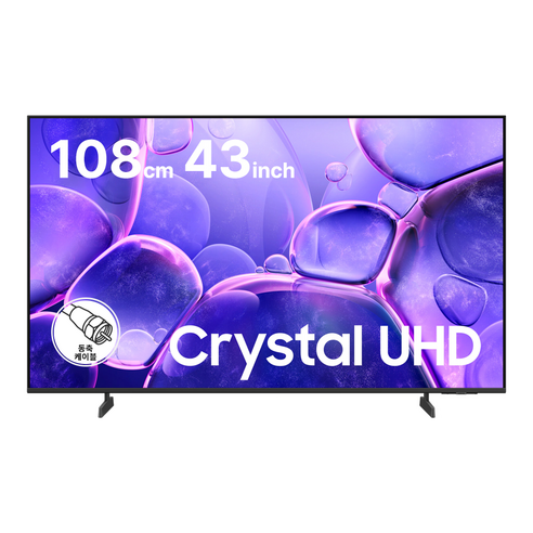 삼성전자 Crystal UHD 4K 스마트 TV, DU6900, 방문설치, 스탠드형, 108cm(43인치)
