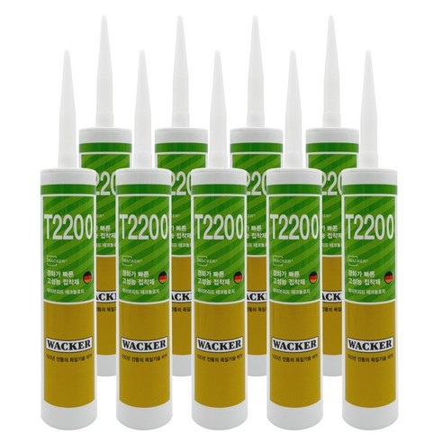 럭키실리콘 우레탄실리콘 속경화 방수 탄성 실리콘 접착제 T2200 (백색), 9개 - 실리콘/실란트 | 쿠팡