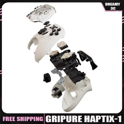 Gripure HaptiX-1 게임 컨트롤러 8K 용량성 조이스틱 비대칭 모터