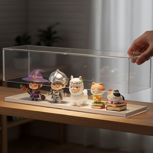 앙플러스 투명한 아크릴 케이스 피규어 장식장 이미지 2