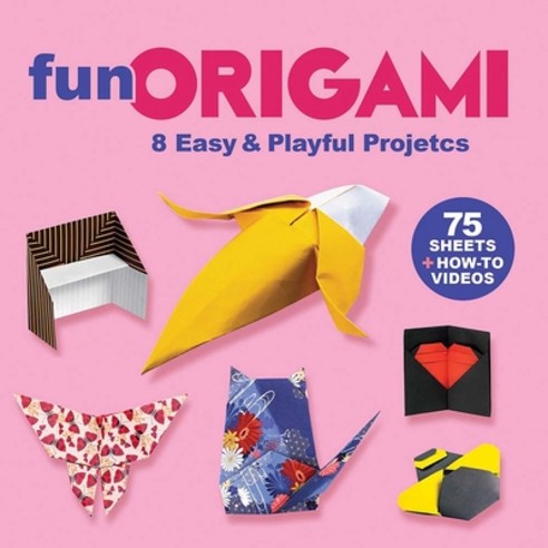 (영문도서)Fun Origami: 8 Easy & Playful Projects with 75 Sheets of Origami Paper + How-To... Paperback, Dover Publications, English, 9780486855639