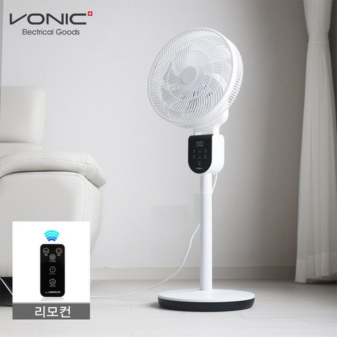 대웅 모닝컴 디지털 리모컨 써큘레이터형 선풍기 BDCF-045W, 13R2