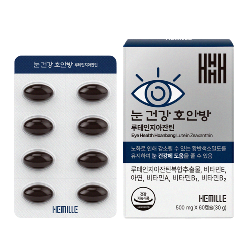 눈 영앙제 루테인지아잔틴 24mg 김소형 호안방, 1개, 60정
