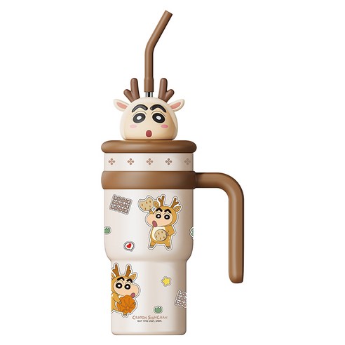크로스 보더 짱구 텀블러 700밀리리터, 1개, 700ml, 700ml 짱구사슴 1개, 700ml, 700ml 짱구사슴