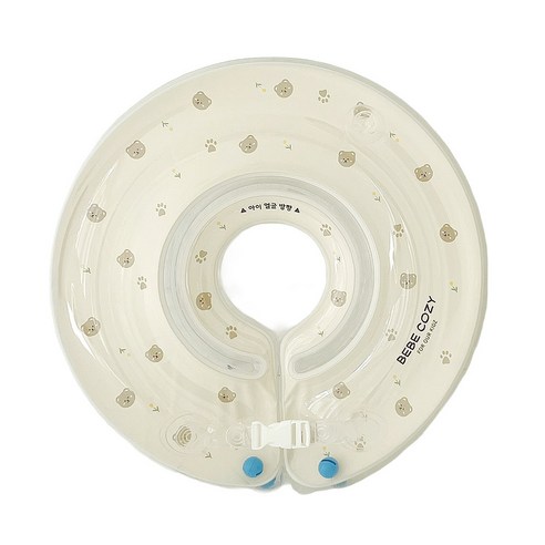 베베코지 신생아 돌 아기 수영장 목 튜브, 1개, 베이지