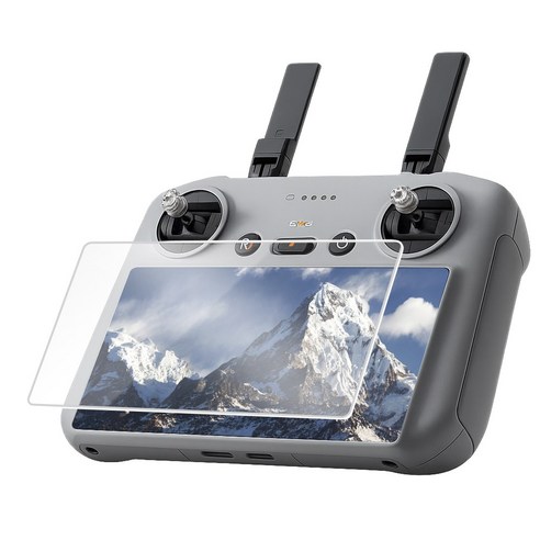 DJI RC RC2 호환 드론 조종기 강화유리 액정 보호필름, 1개, 투명