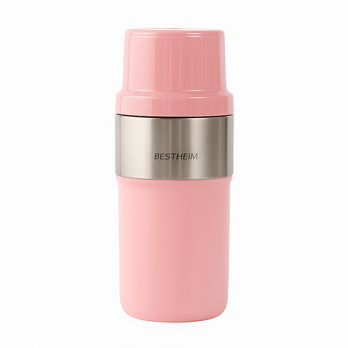 베스트하임 제스톰 스텐 304 무선 휴대용 믹서기 텀블러 530ml, 핑크
