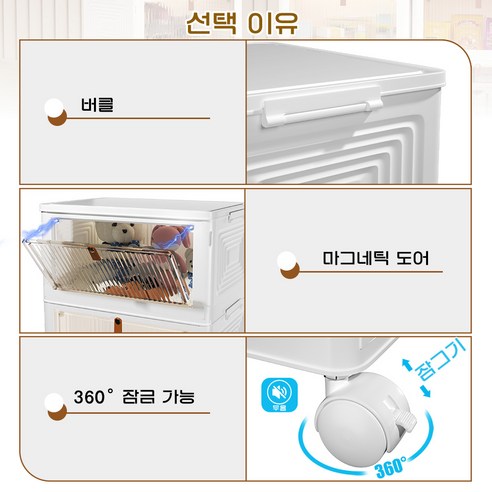 폴딩 대용량 리빙박스 수납장 후기 분석 - 다용도 거실 수납 활용