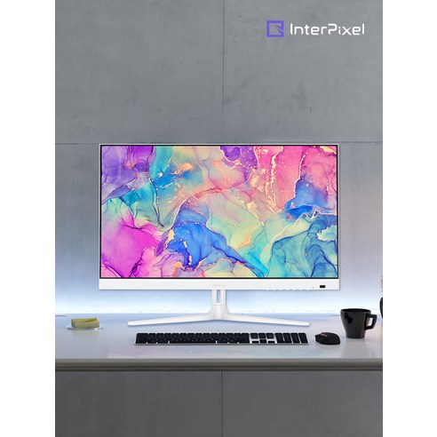 인터픽셀 IP2422 IPS 100Hz 화이트 리모컨 사무용 모니터 59~61cm(24인치) 일반
