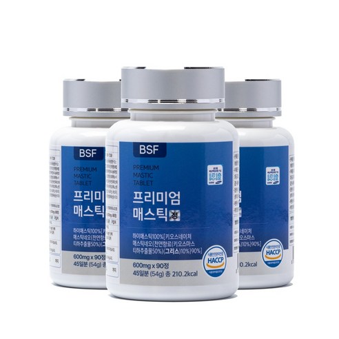 BSF 프리미엄 매스틱정 HACCP 인증 600mg x 90정 54g, 1개 이미지 3