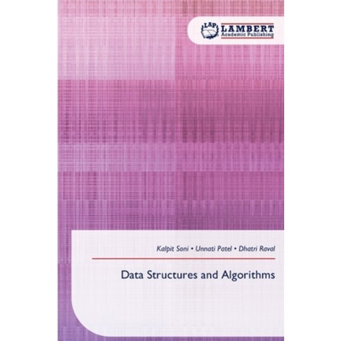 (영문도서)Data Structures and Algorithms Paperback, LAP Lambert Academic Publis..., English, 9786209262890