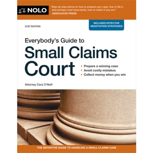 (영문도서)Everybody's Guide to Small Claims Court Paperback, NOLO, English, 9781413333442