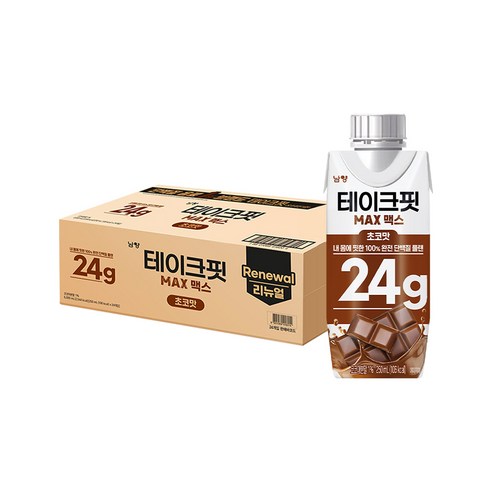 테이크핏 맥스 초코맛 프로틴 250ml, 48개 솔직 후기 | 실사용자 리뷰 분석 - 상품 이미지 1