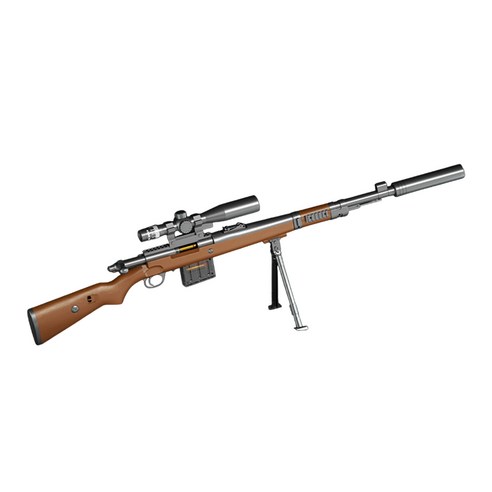 UB 카구팔 Kar98K 탄피 배출 소프트 너프건 스나이퍼 스코프 저격총, 1개, 03_브라운