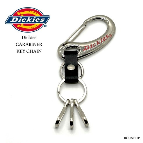 디키즈 Dickies 카라비너 열쇠고리 키링 키홀더 일본 정품, 1개, #S2 (실버x레드)